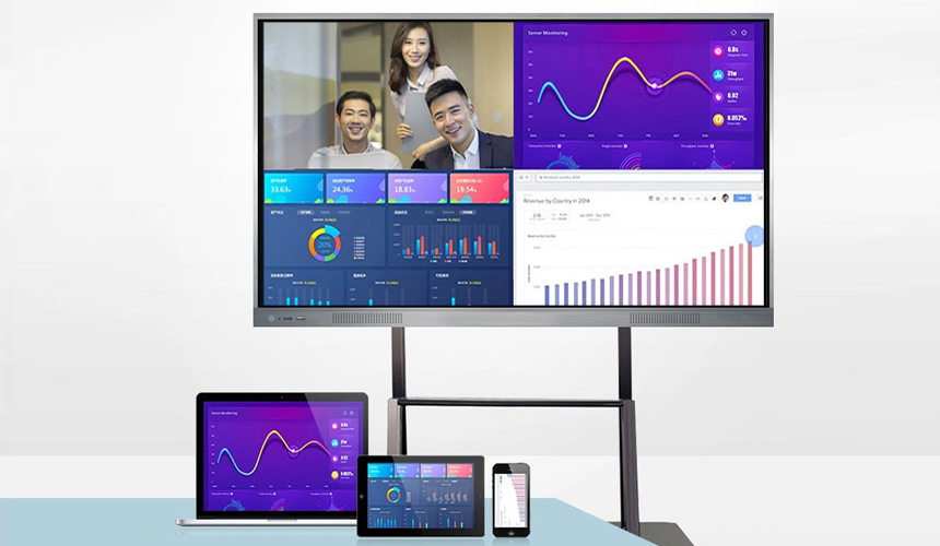 會(huì)議平板與傳統(tǒng)會(huì)議投影儀相比，看看那種更便捷高效